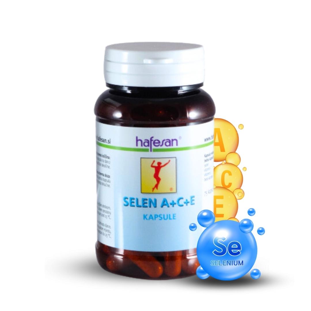 Selen, vitamin A, C, E