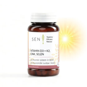 Vitamin D3, K2, cink, selen